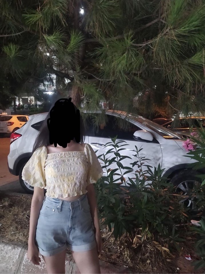 H&M Kadın Açık mavi Denim Mini Şort - Görsel 3