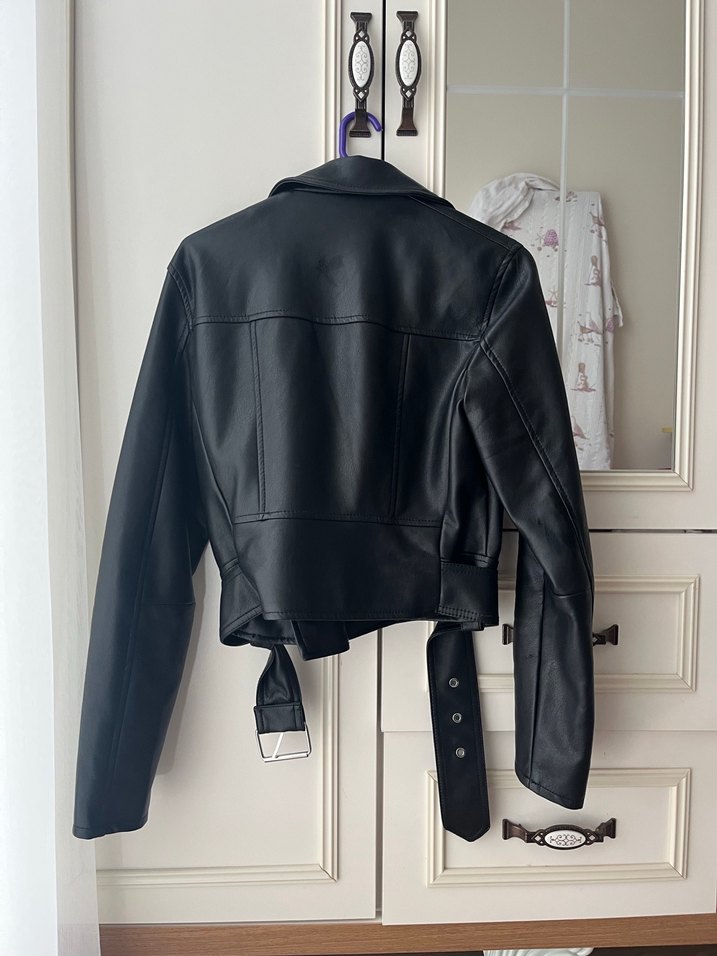 Bershka deri ceket - Görsel 2