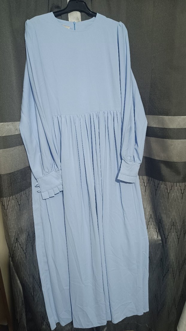 Mavi İpek Görünümlü Kadın Sargısı - Görsel 3