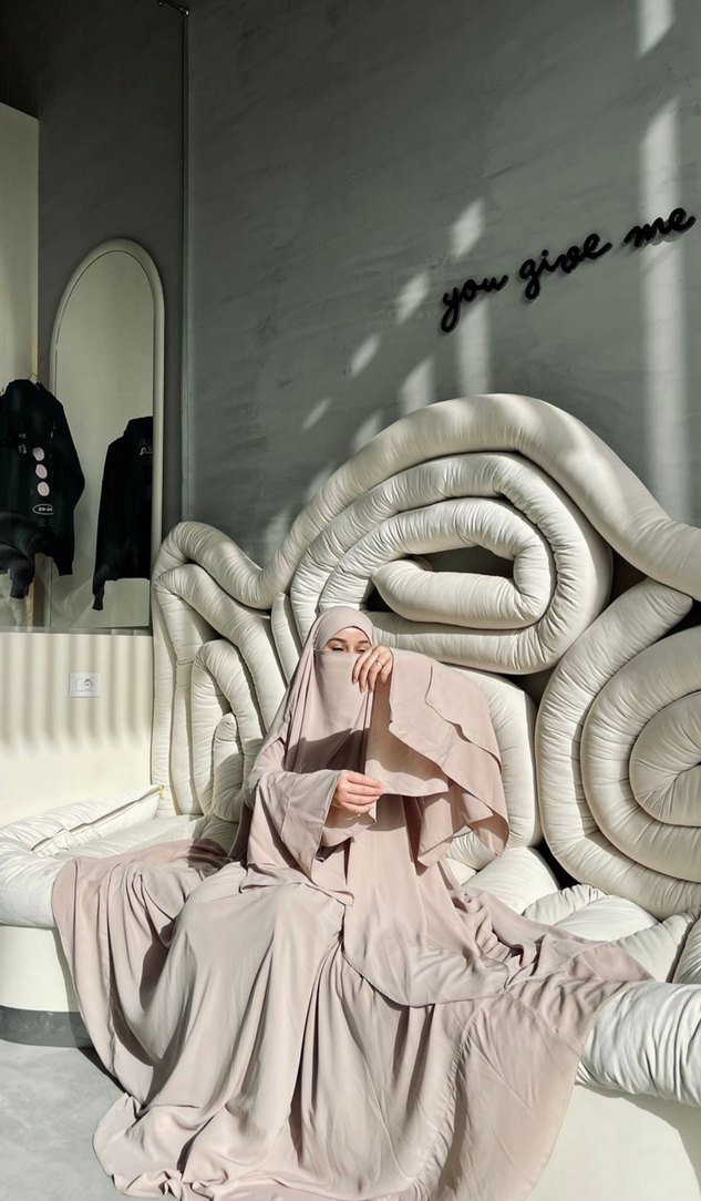 Bohem Etnik Desenli Uzun ten rengi Kadın Elbise - Görsel 4