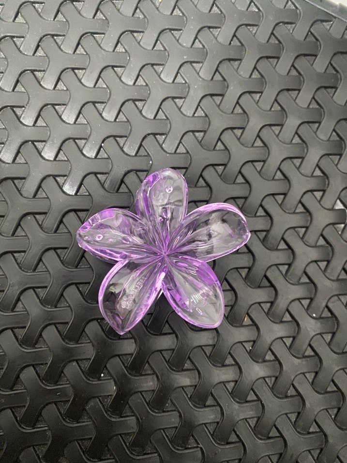 Mor Pul Detaylı Çiçek Saç Tokası - Görsel 2