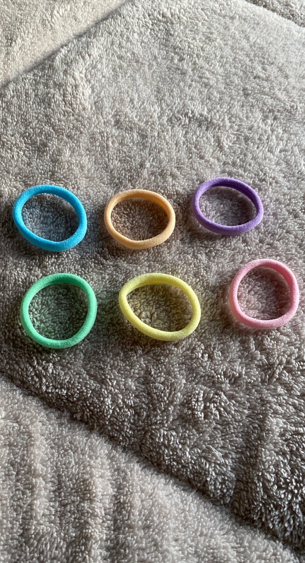 Renkli lastik toka 6 adet - Görsel 3