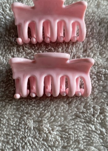 Pembe Fırfırlı Plastik Toka Seti - Görsel 3