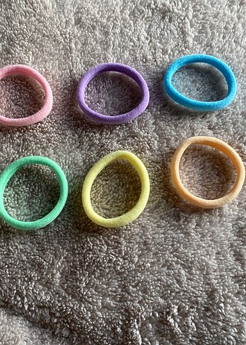 Renkli lastik tokalar 6 adet - Görsel 3