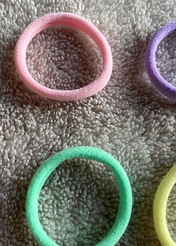 Renkli lastik tokalar 6 adet - Görsel 4