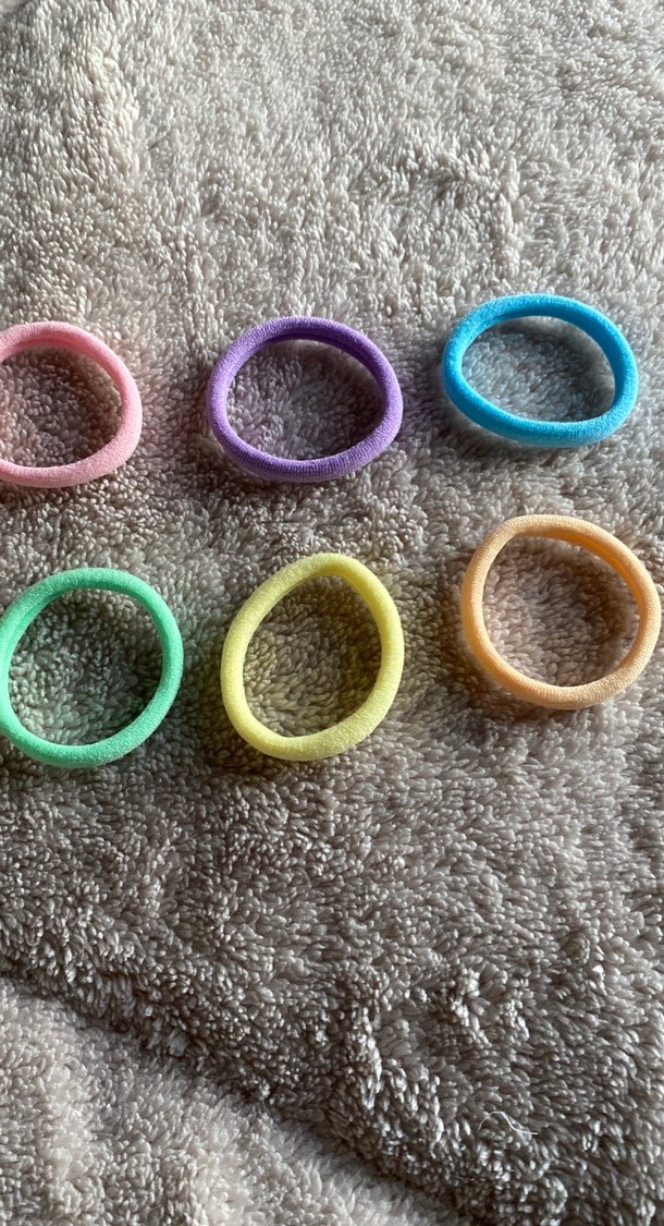 Renkli lastik tokalar 6 adet - Görsel 3