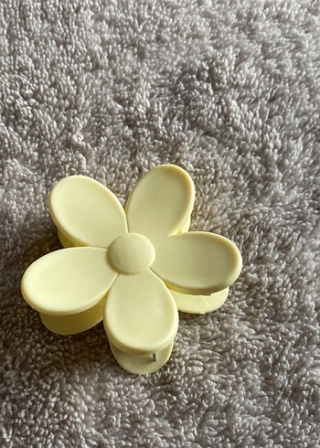 Pastel Sarı Çiçek Seramik Toka - Görsel 6