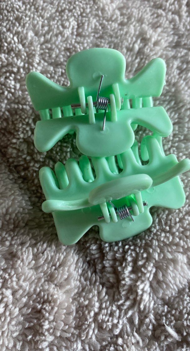 Minik yeşil kıskaçlı toka 2 adet - Görsel 4