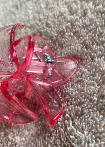 Pembe Fırfırlı Kadın Saç Tokası - Görsel 2