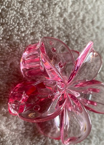 Pembe Fırfırlı Kadın Saç Tokası - Görsel 3