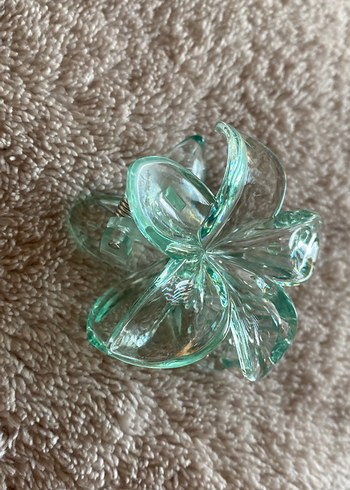 Şeffaf yeşil lotus toka - Görsel 2