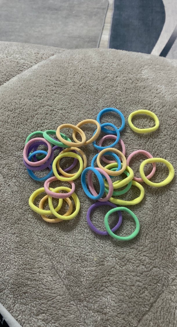 Pastel renkli rengarenk saç tokaları esnek 12 adet - Görsel 3