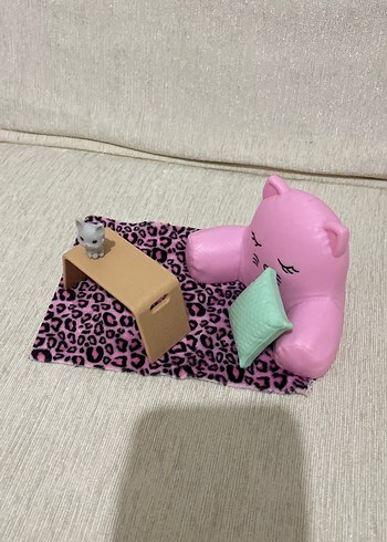 Pembe Kedi Temalı Mini Oyun Seti - Görsel 2