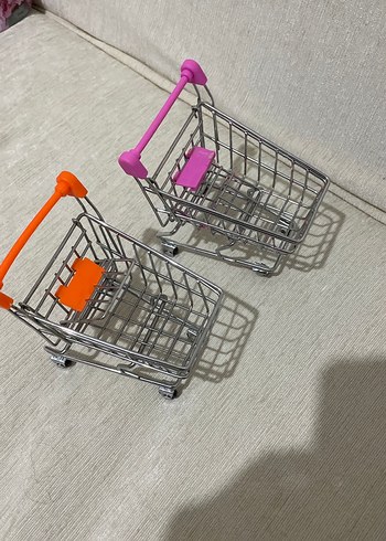 Renkli Mini Alışveriş Arabası Oyuncakları - Görsel 2