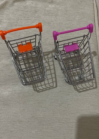 Renkli Mini Alışveriş Arabası Oyuncakları - Görsel 3