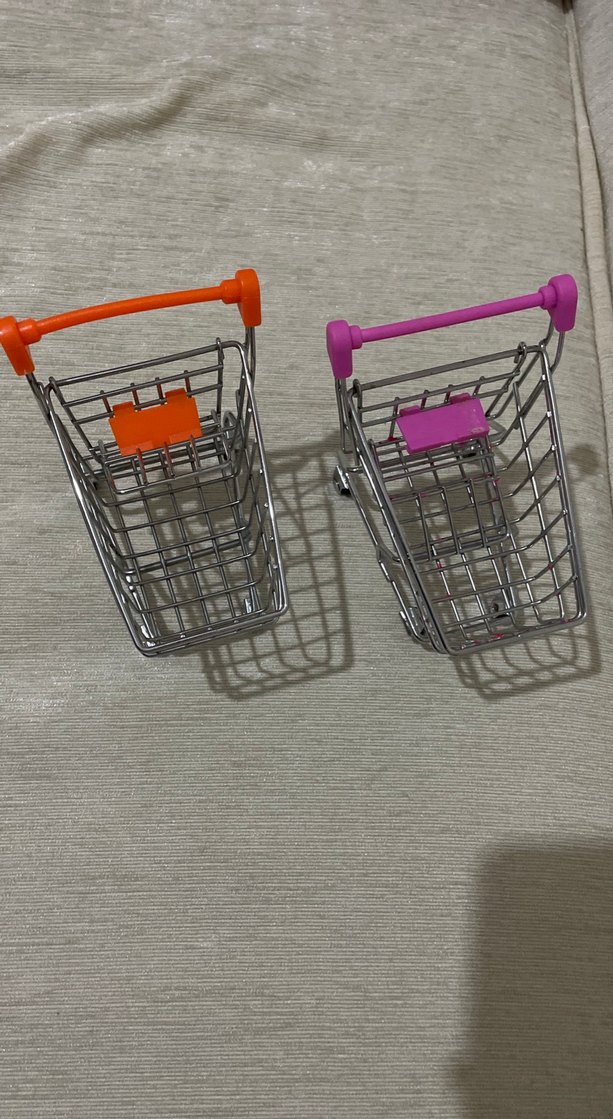 Renkli Mini Alışveriş Arabası Oyuncakları - Görsel 3
