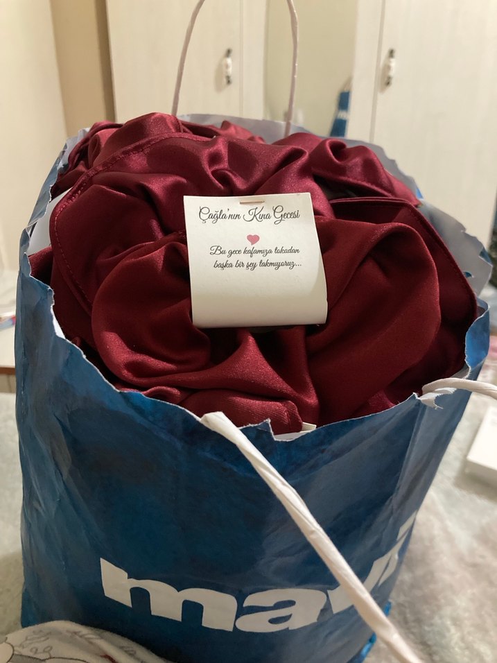 Bordo Parlak kına tokası - Görsel 2