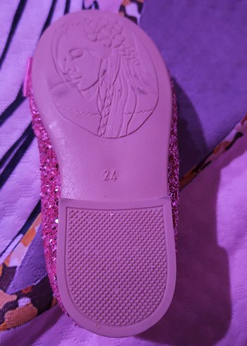 Pembe Fiyonklu Kız Babet Ayakkabı - Görsel 3