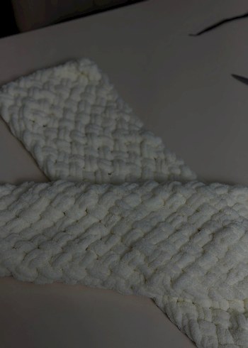 Kadın Beyaz Alize Puffy Şal - Görsel 3