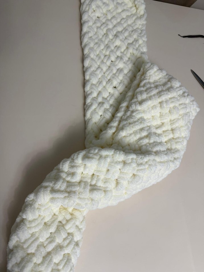 Kadın Beyaz Alize Puffy Şal - Görsel 5