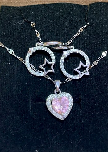 Çelik küpe&kolye seti - Görsel 20