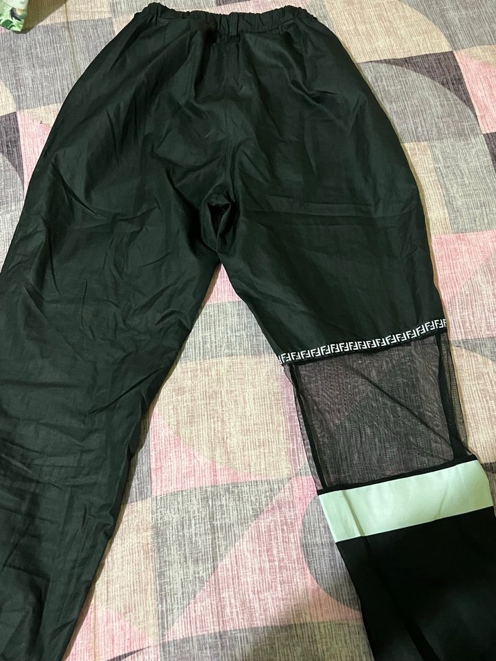 Fendi Siyah Rahat Kesim Kadın Pantolon - Görsel 2