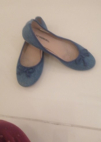 Kızlar için Mavi Denim Fiyonklu Babet - Görsel 2