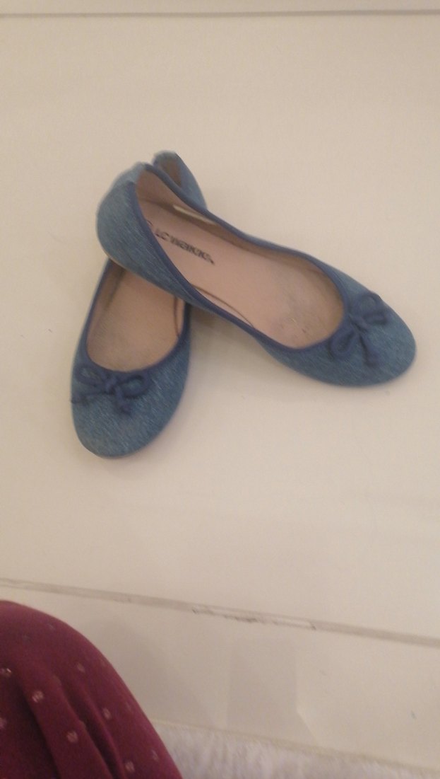 Kızlar için Mavi Denim Fiyonklu Babet - Görsel 2