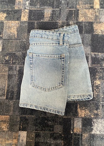 Bershka Mavi Denim Mini Etek SATILDI - Görsel 3