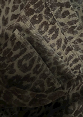 Kahverengi Leopar Desenli Pantolon - Görsel 4
