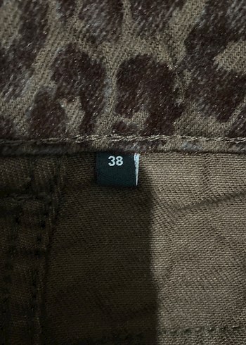 Kahverengi Leopar Desenli Pantolon - Görsel 3