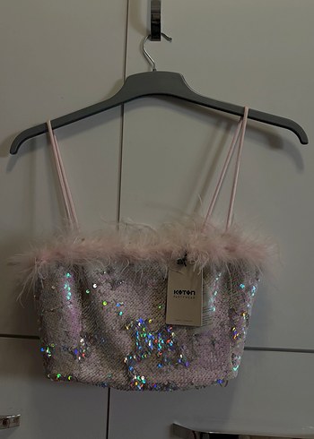 Pembe Mini Strappy Kadın Bustiyer - Görsel 3