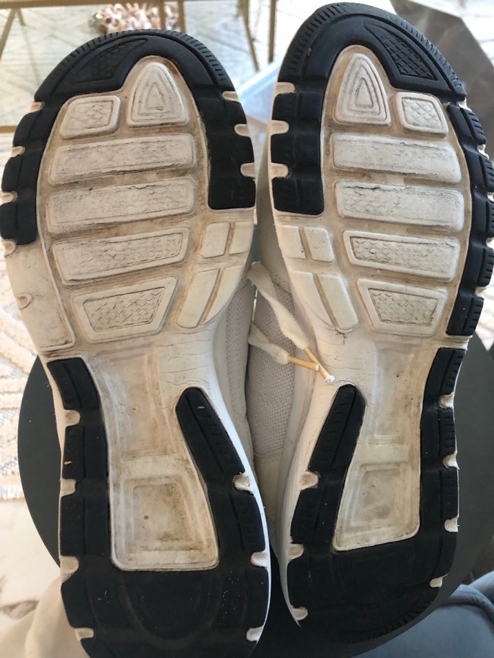 Beyaz Gri Bağcıklı Kadın Spor Ayakkabı - Görsel 4