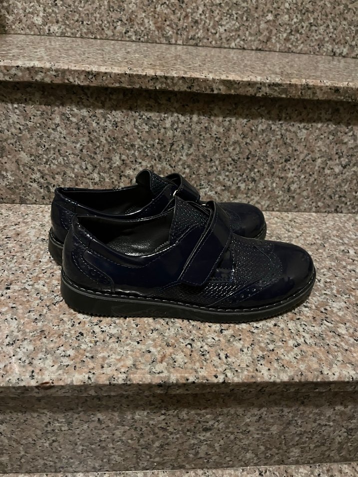 Erkek Çocuk Lacivert Yılan Desenli Ayakkabı - Görsel 2