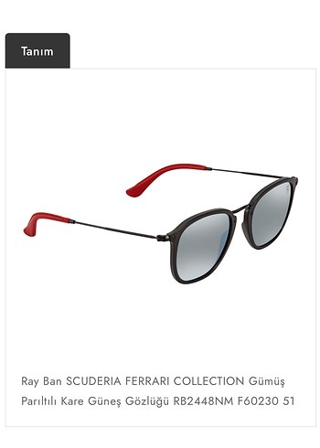 Ray Ban SCUDERIA FERRARI COLLECTION RB2448NM - Görsel 6
