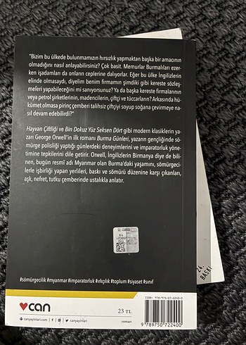 George Orwell - Burma Günleri 22. Baskı - Görsel 2