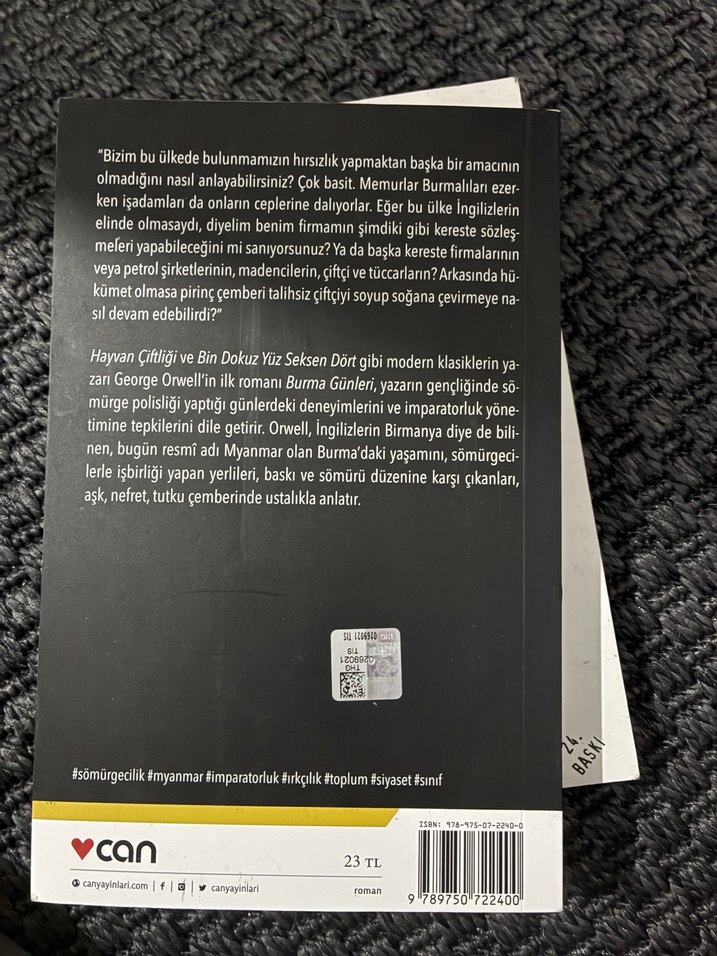 George Orwell - Burma Günleri 22. Baskı - Görsel 2