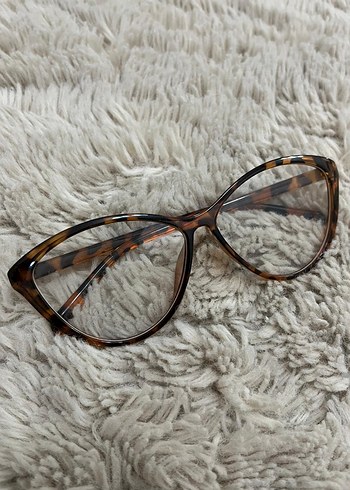 Bej Kürk Detaylı Kadın Gözlüğü - Görsel 2