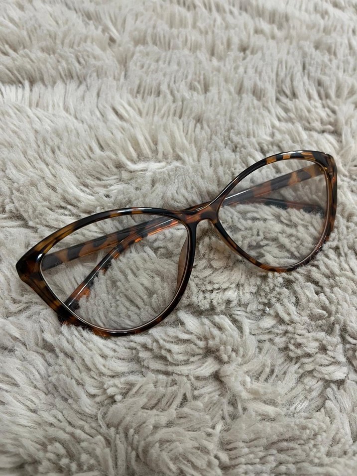 Bej Kürk Detaylı Kadın Gözlüğü - Görsel 2