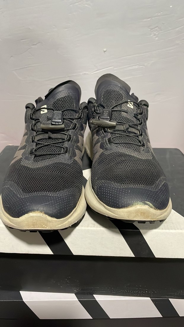 Salomon Siyah Spor Ayakkabı Velcro Detaylı - Görsel 3