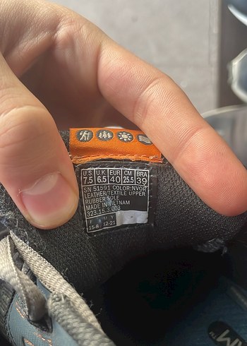 Gri Erkek Spor Ayakkabısı Velcro Detaylı - Görsel 2