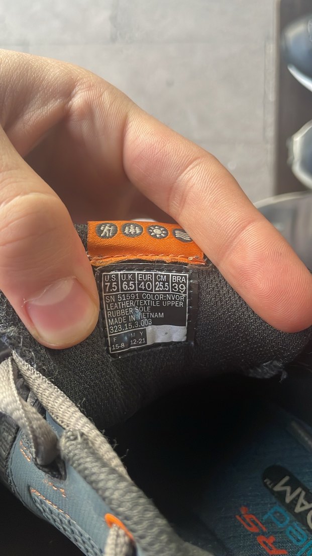 Gri Erkek Spor Ayakkabısı Velcro Detaylı - Görsel 2