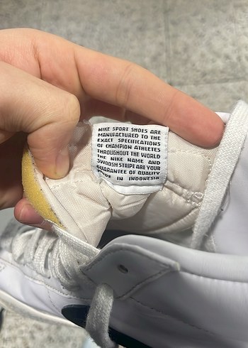 Beyaz unisex Spor Ayakkabı Velcro Detaylı - Görsel 3