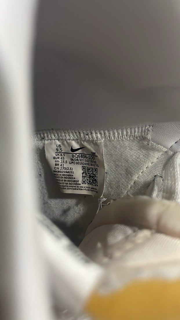 Beyaz unisex Spor Ayakkabı Velcro Detaylı - Görsel 4