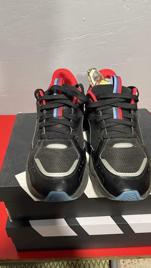 Siyah Spor Erkek Sneaker Velcro Detaylı - Görsel 2