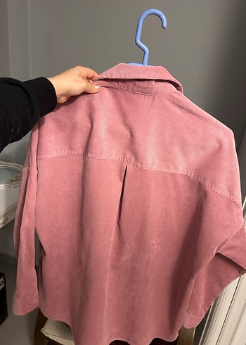 Pembe Kadın Düğmeli Gömlek - Görsel 2