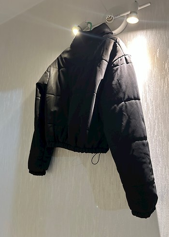 Siyah Deri Bel Detaylı Kadın Ceket - Görsel 3