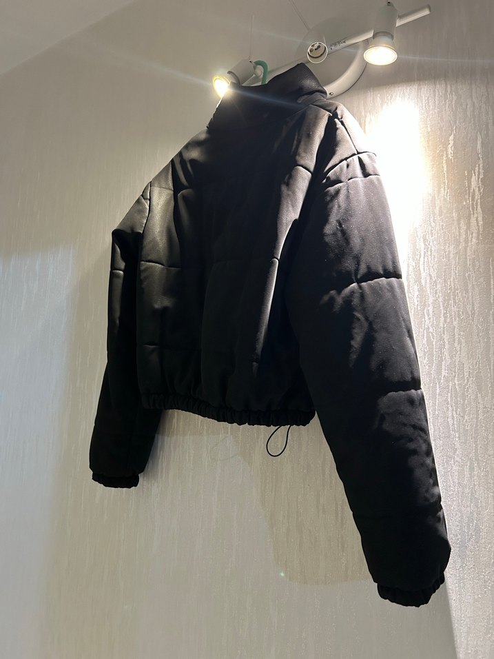 Siyah Deri Bel Detaylı Kadın Ceket - Görsel 3