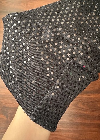 Siyah Nakışlı Midi Pantolon - Görsel 4