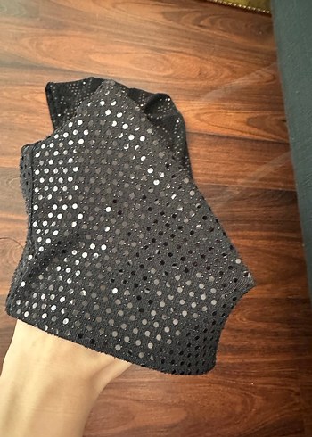 Siyah Nakışlı Midi Pantolon - Görsel 3